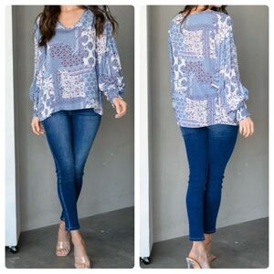 Boutique Women's Multi Print Top